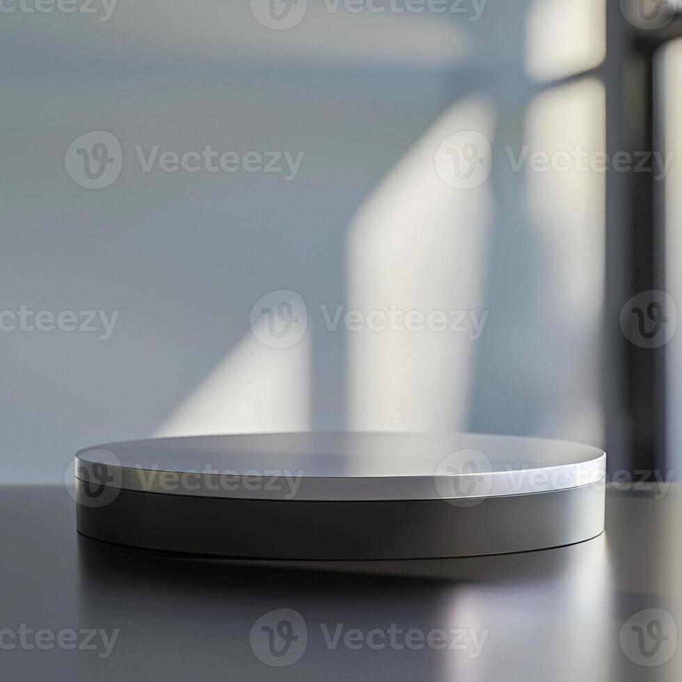 A black and white object on a table photo