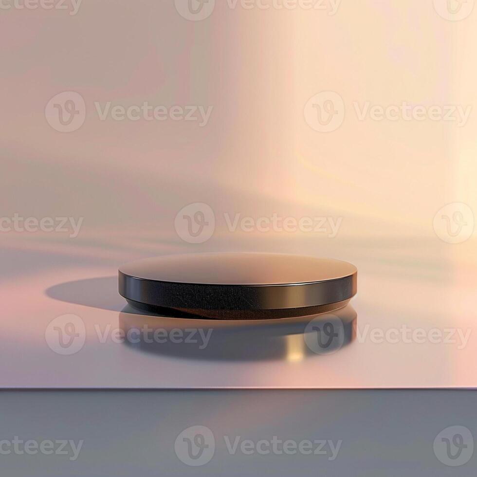A black object sitting on top of a table photo