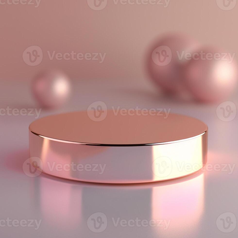 A round object with a pink surface photo