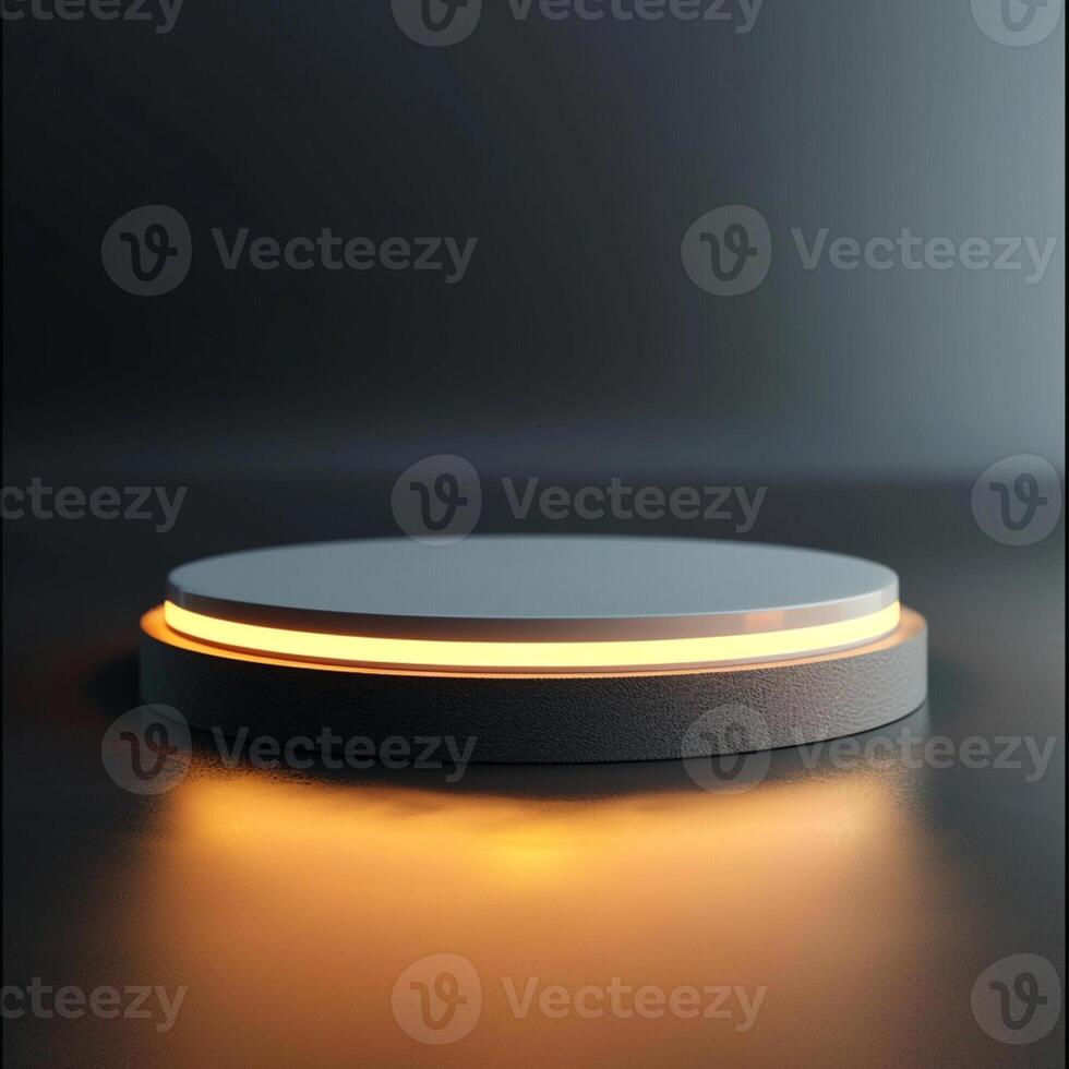 A round object with a light on it photo
