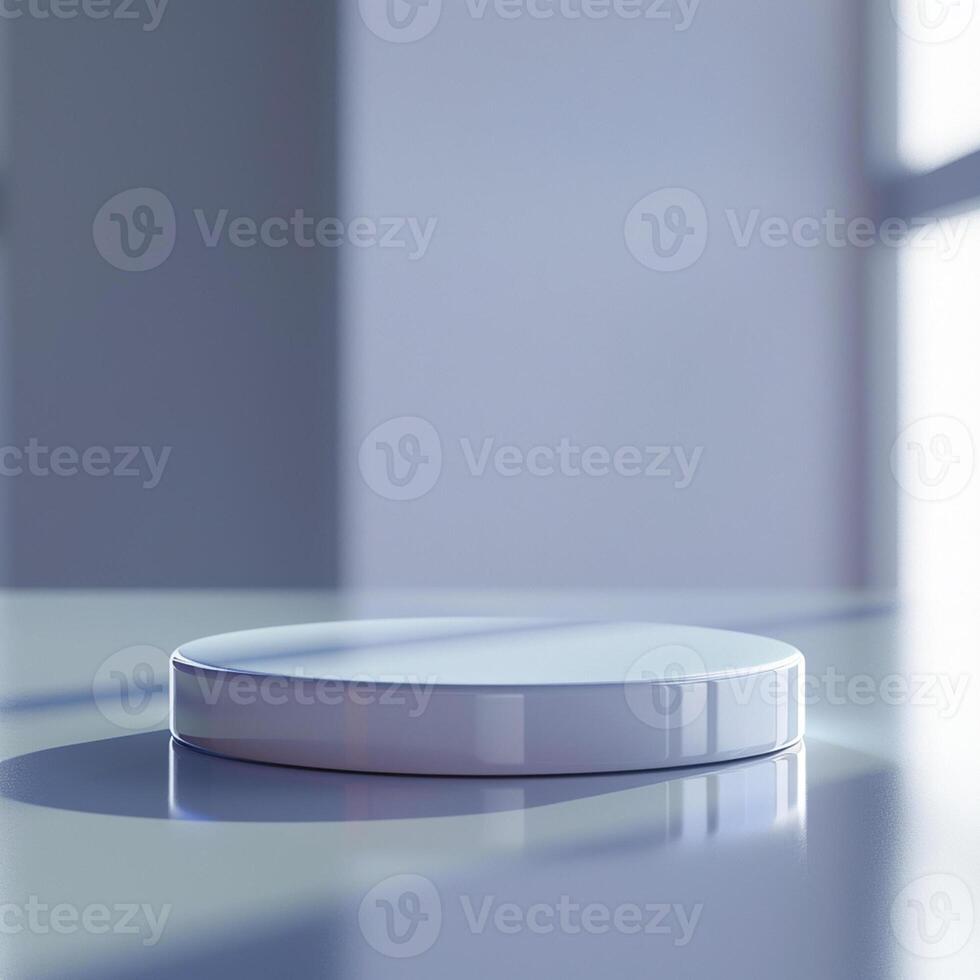 A white round object sitting on a table photo