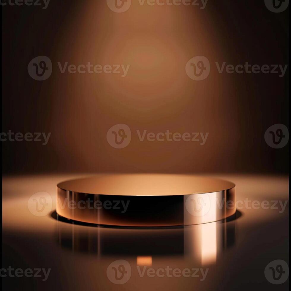 A round table with a spotlight on it photo