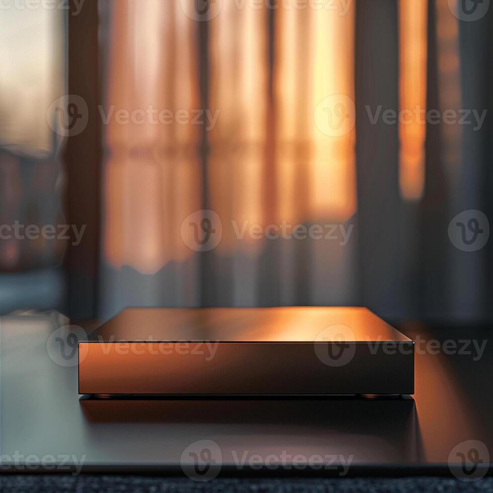 A box sitting on a table photo