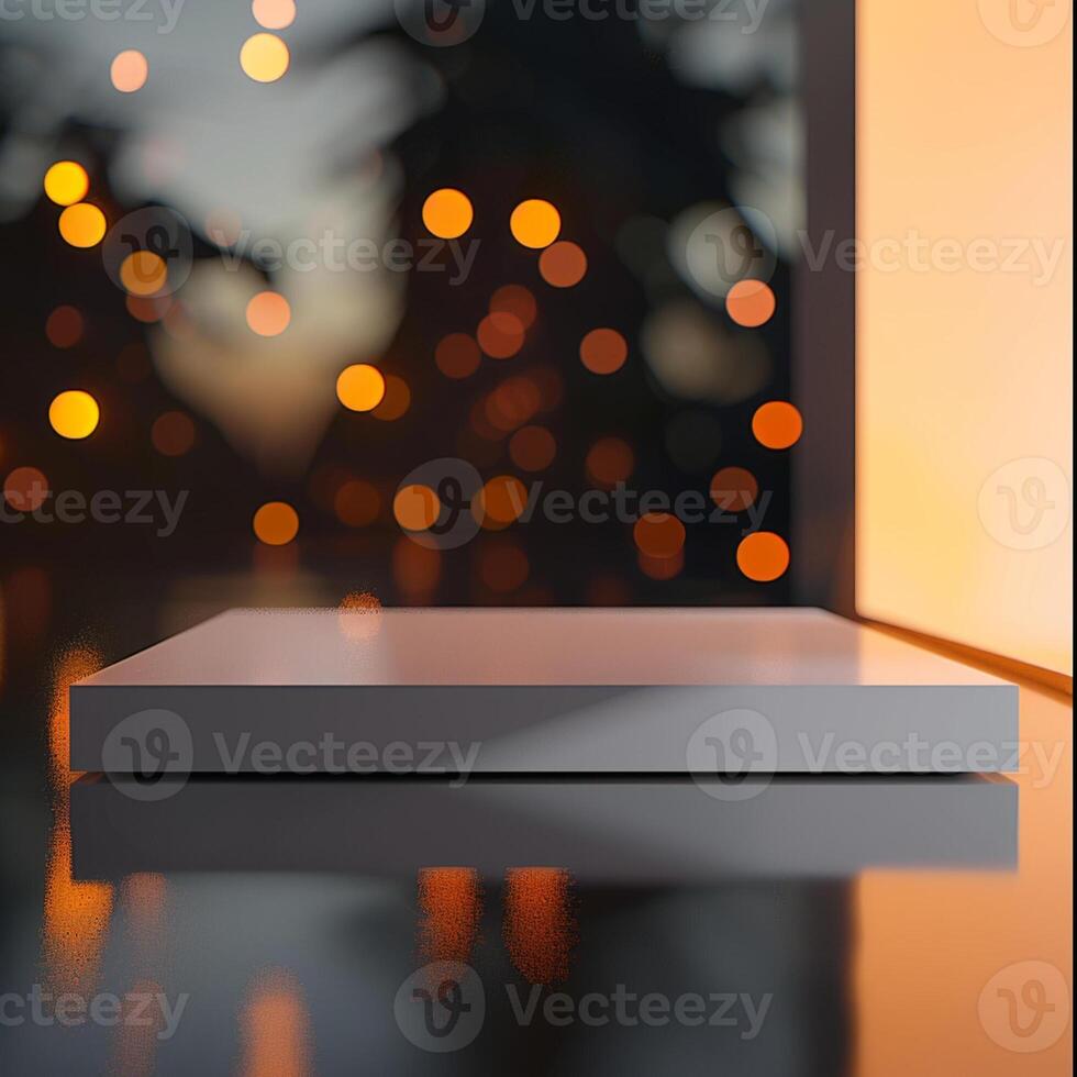 A white box sitting on a table photo