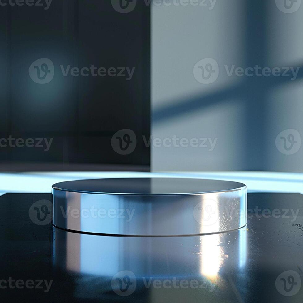 A metal object on a table photo