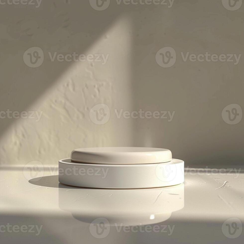 A white object sitting on top of a table photo