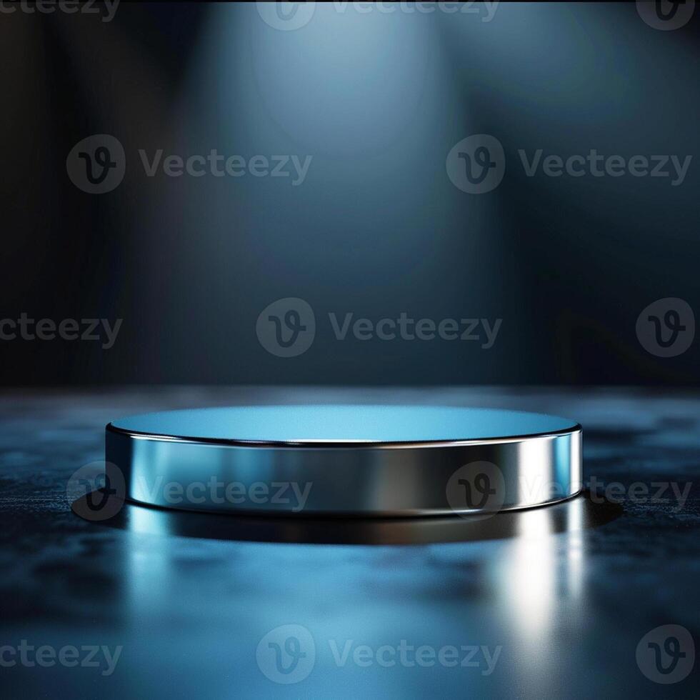 A podium with a spotlight on it photo