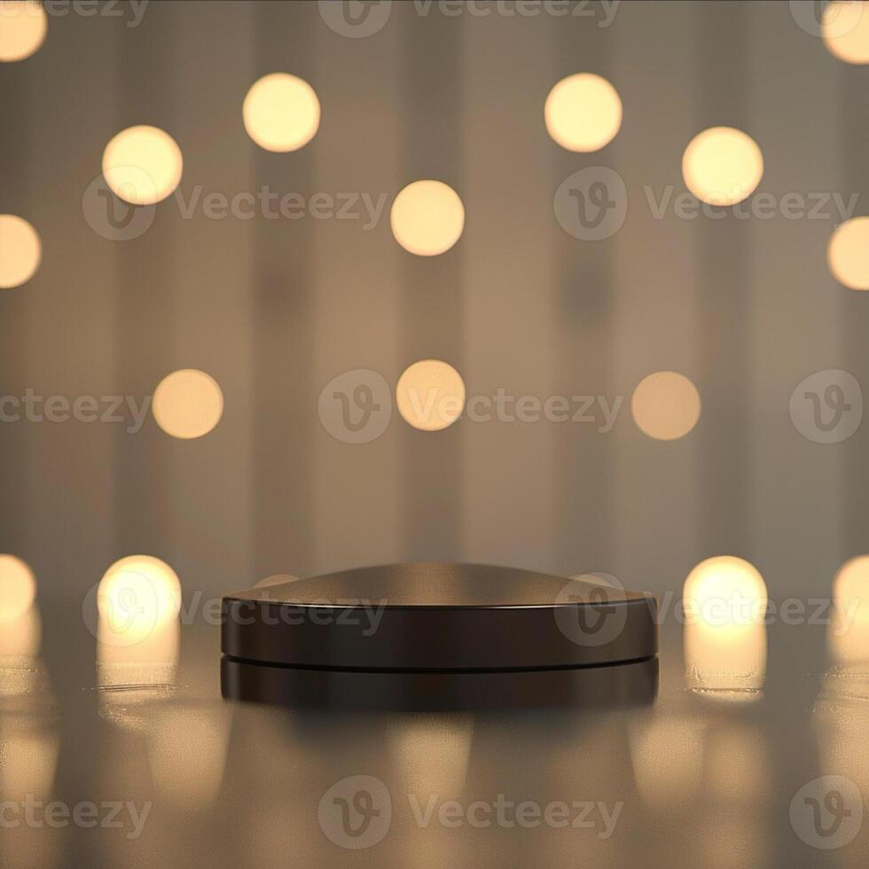 A black object sitting on a table in front of a light background photo