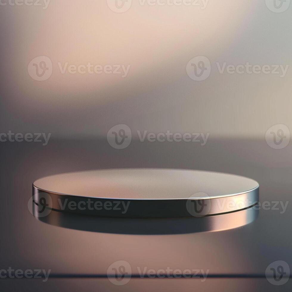 A round object on a table with a blurred background photo