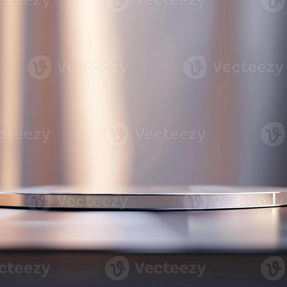 Beautiful Of 3d Realistic Of Empty podium mockup stage realistic for Product Showcase photo