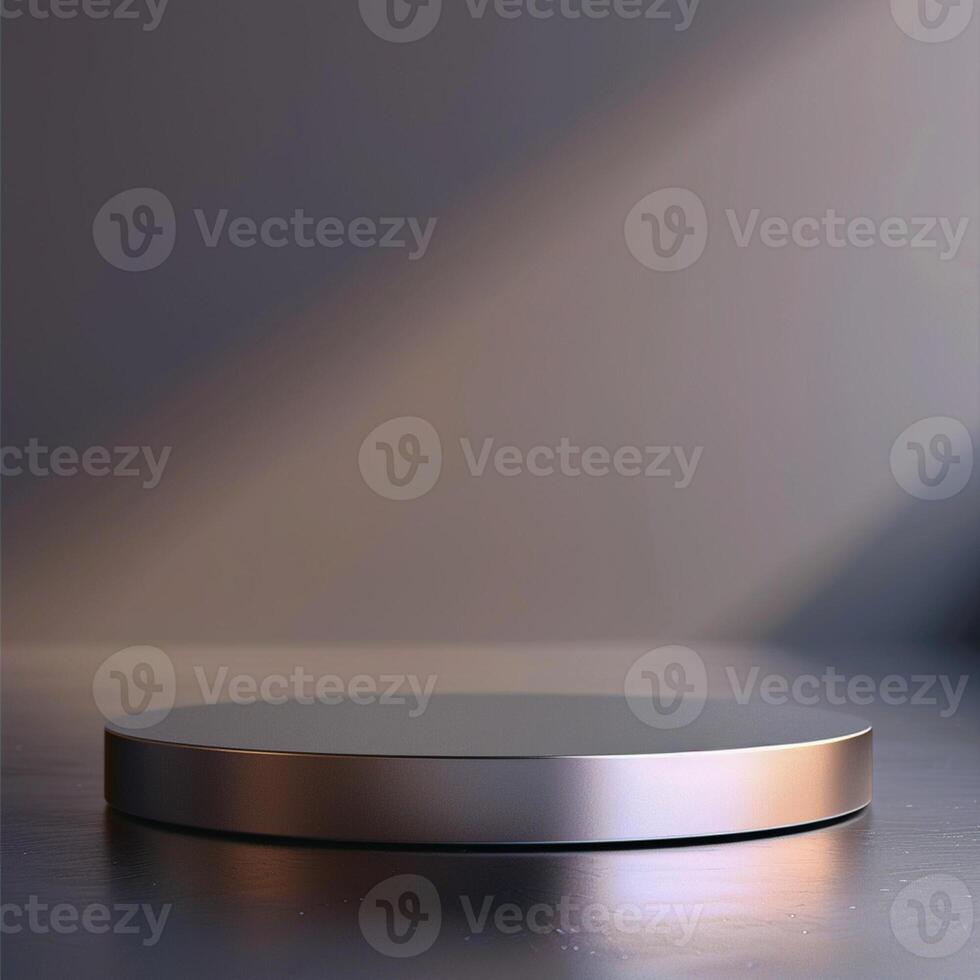 Beautiful Of 3d Realistic Of Empty podium mockup stage realistic for Product Showcase photo