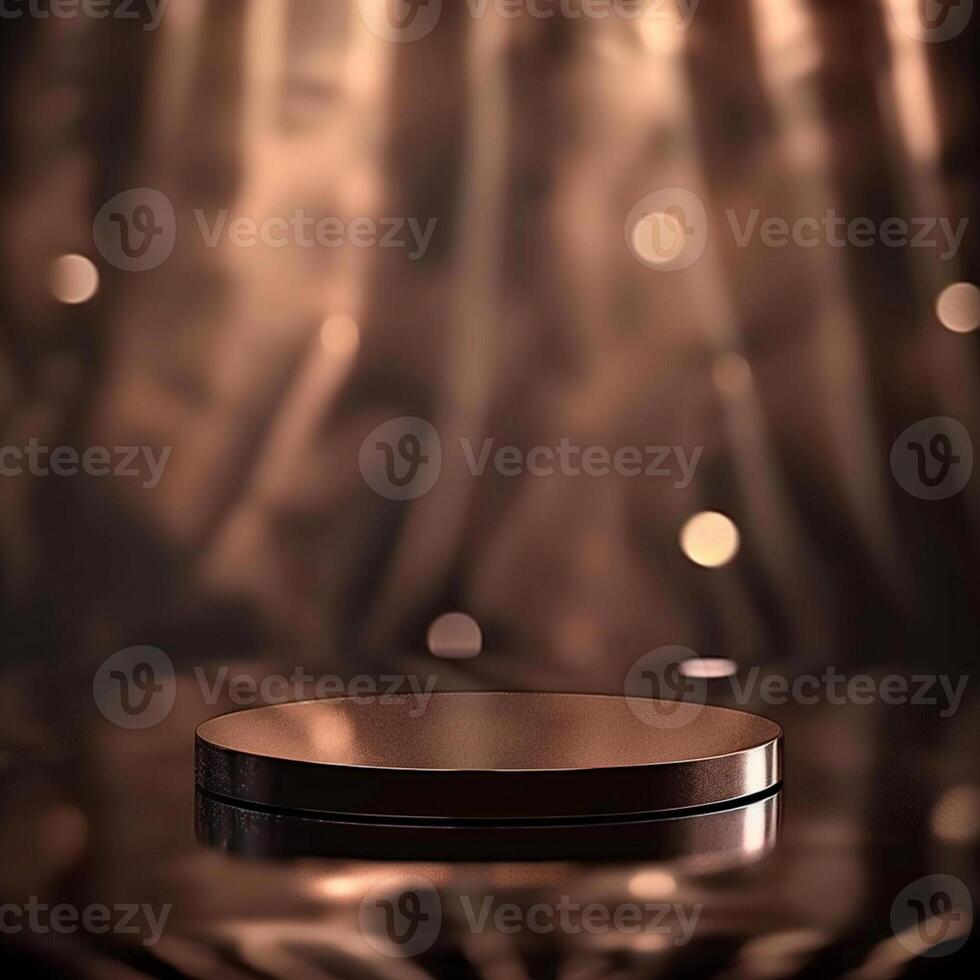 Beautiful Of 3d Realistic Of Empty podium mockup stage realistic for Product Showcase photo