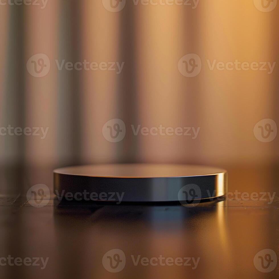 A black object sitting on top of a table photo