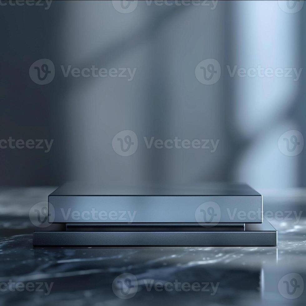 Beautiful Of 3d Realistic Of Empty podium mockup stage realistic for Product Showcase photo