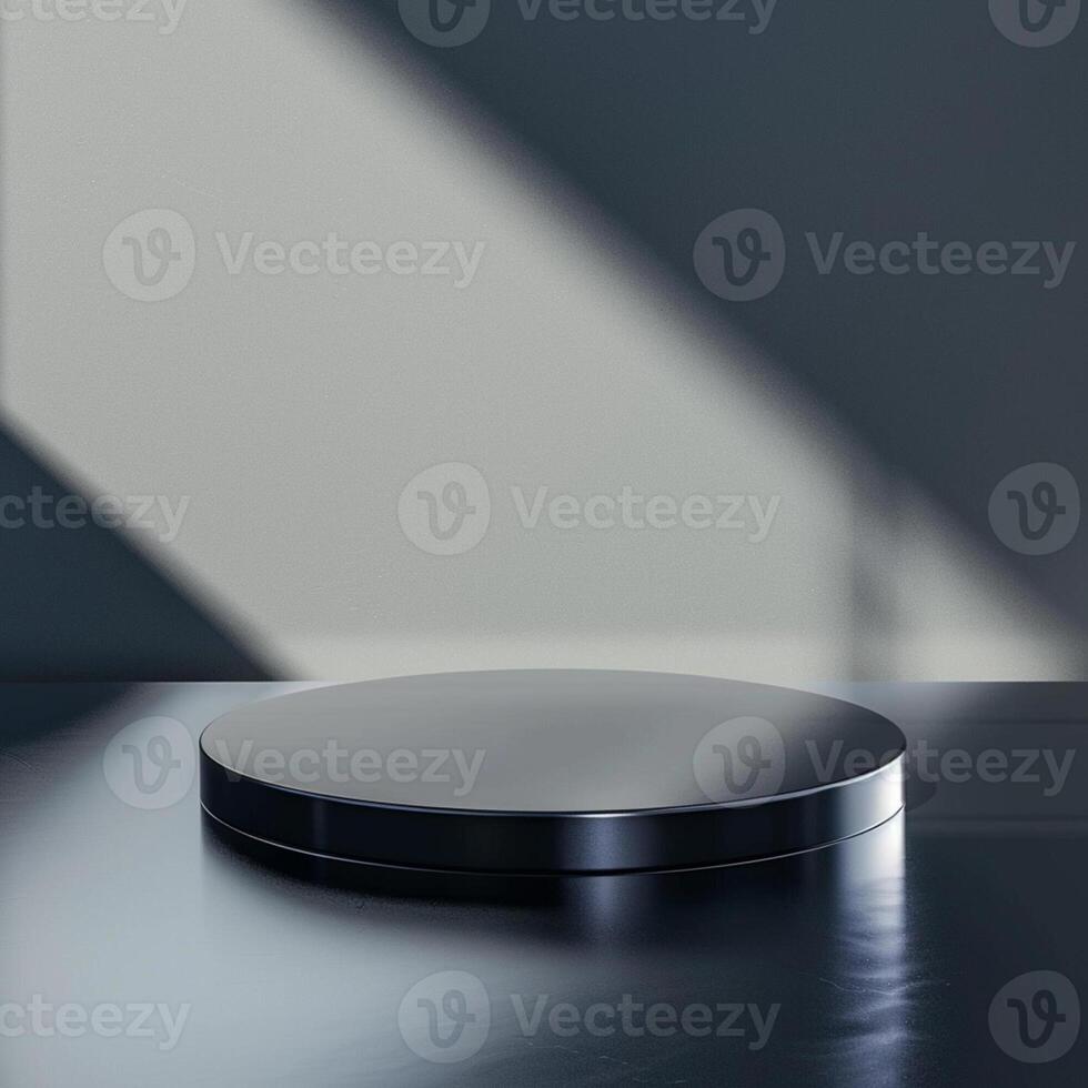 Beautiful Of 3d Realistic Of Empty podium mockup stage realistic for Product Showcase photo