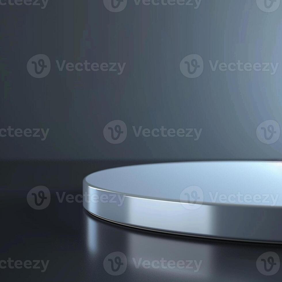 A white circular object on a table photo