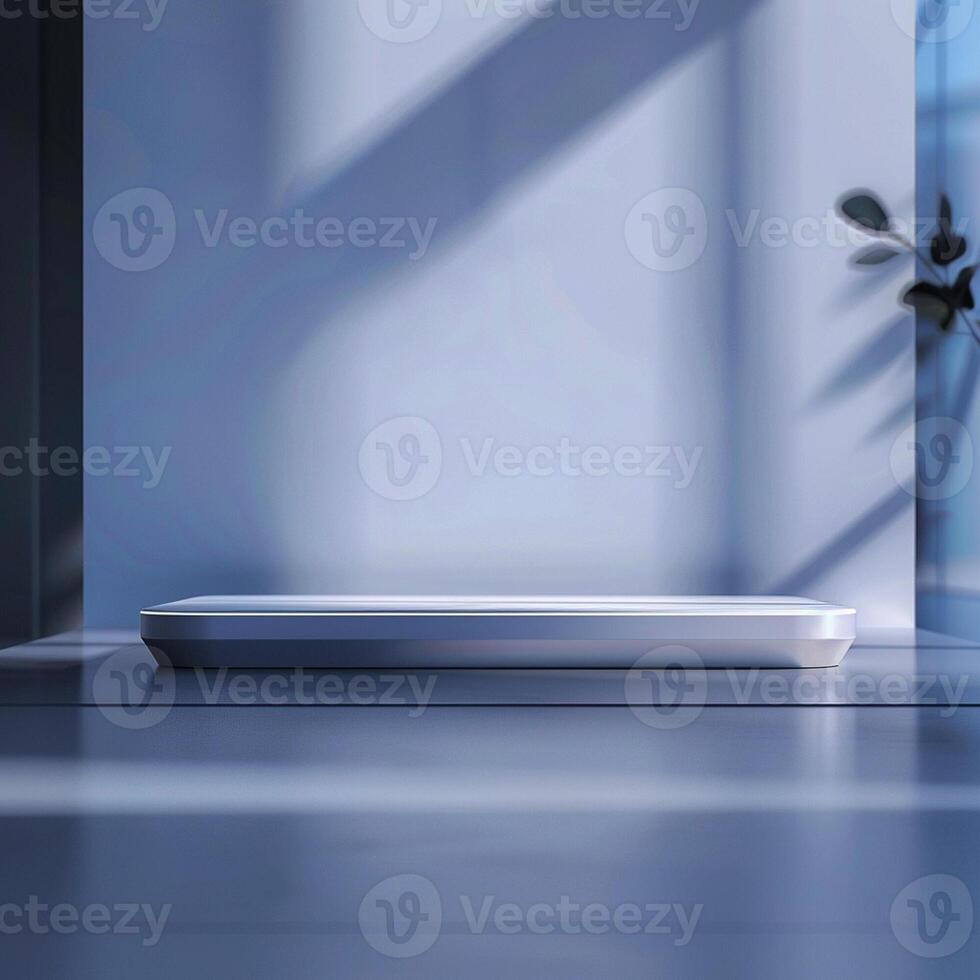 A white rectangular object sitting on a table photo