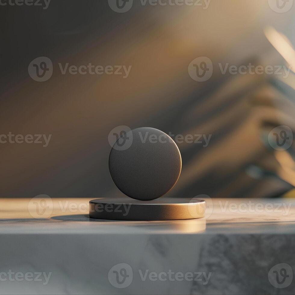 A black object on top of a table photo