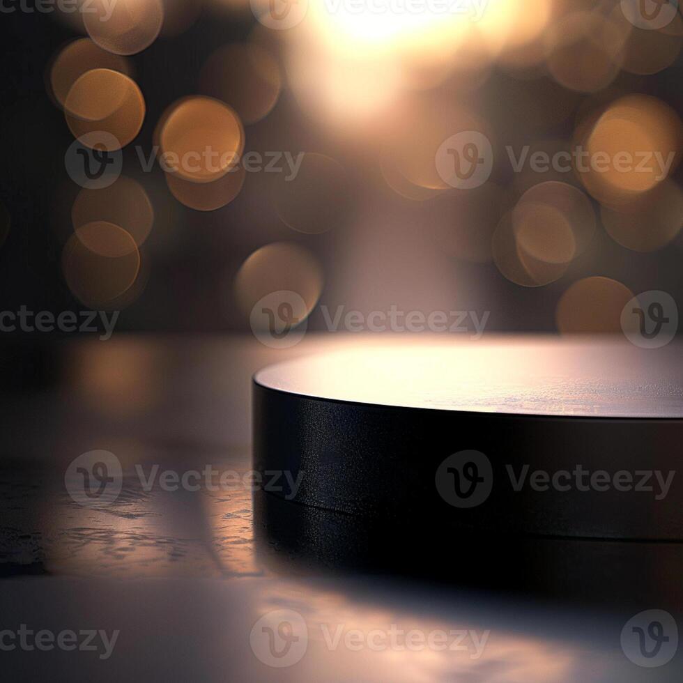 A black object on a table photo