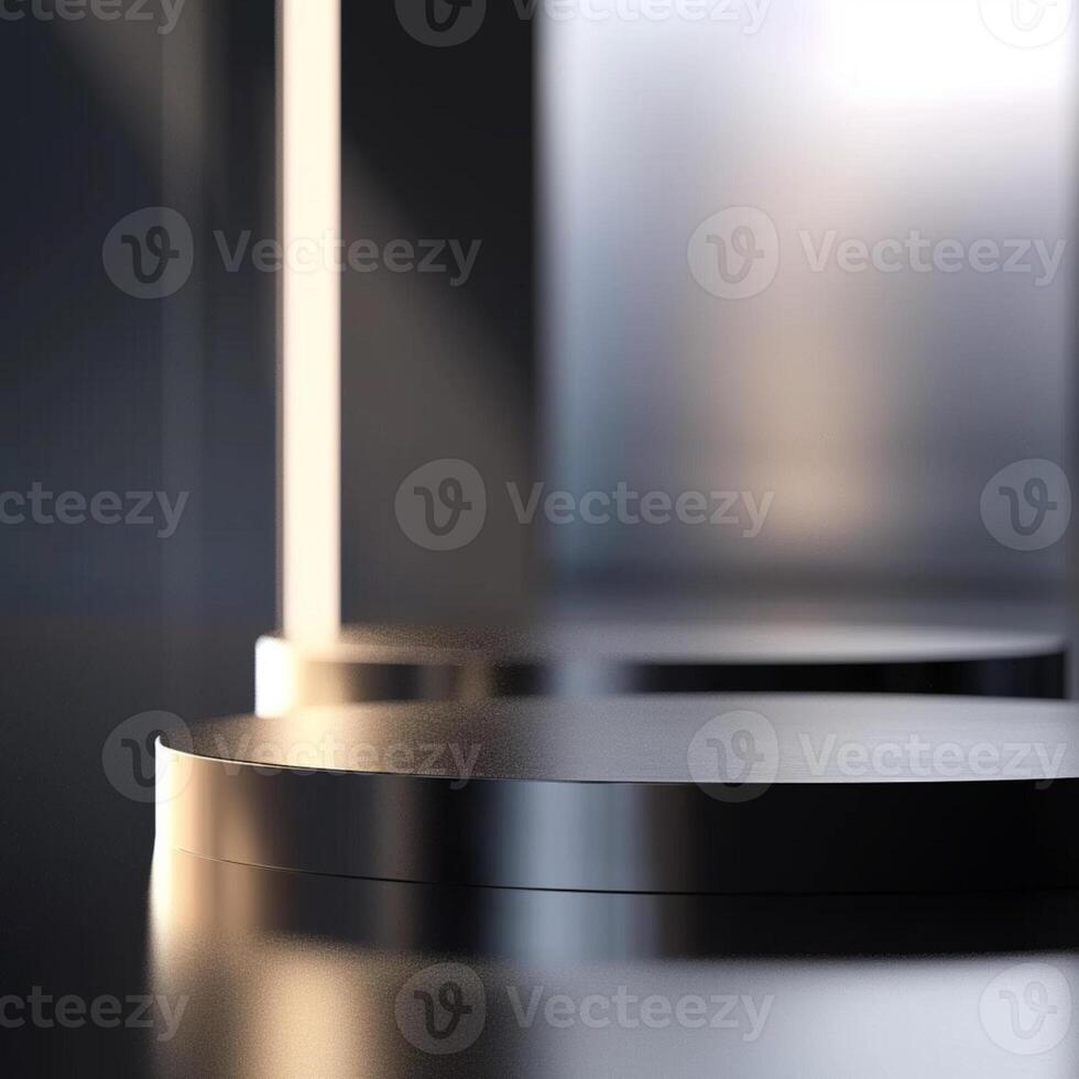 A black and white photo of two round objects