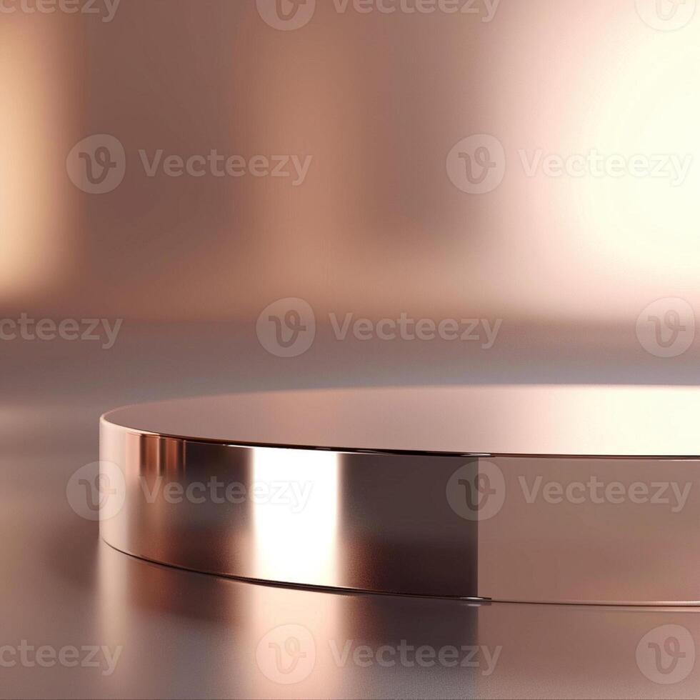 A round table with a shiny surface photo