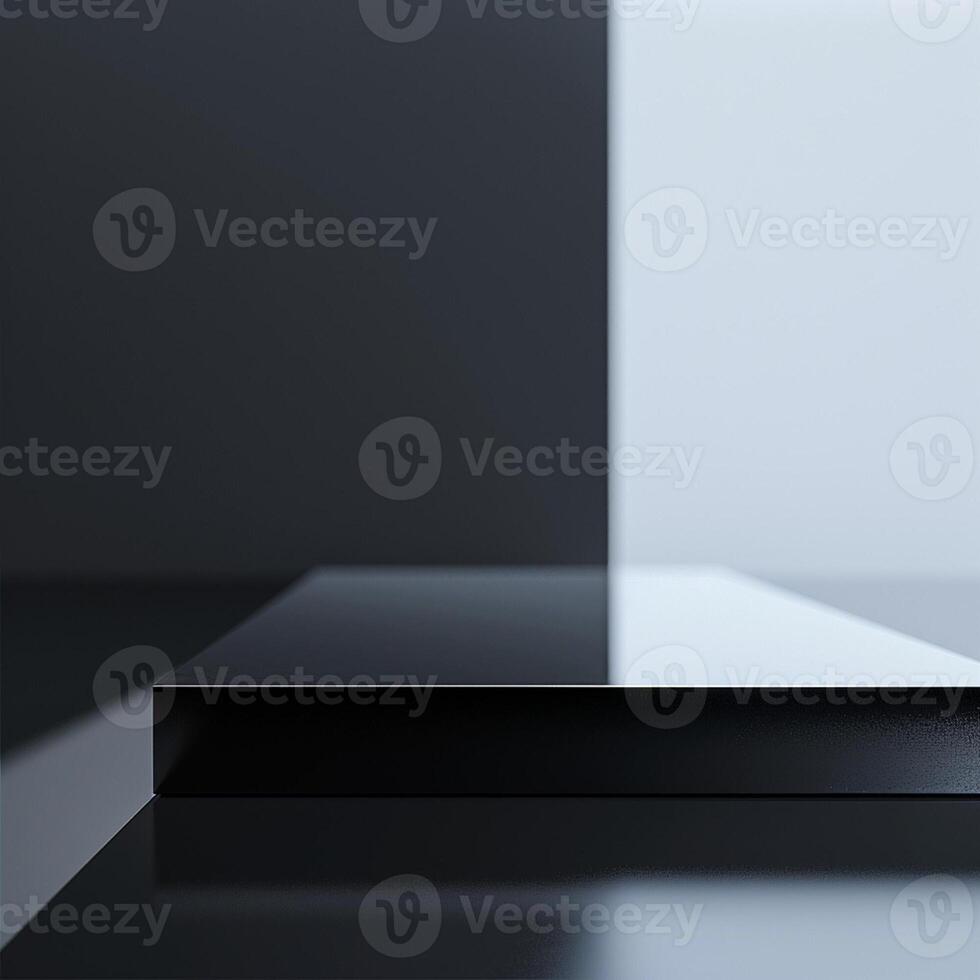 A black and white photo of a table on a table