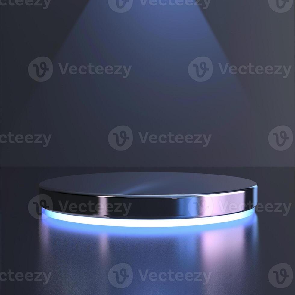 A round table with a spotlight on it photo