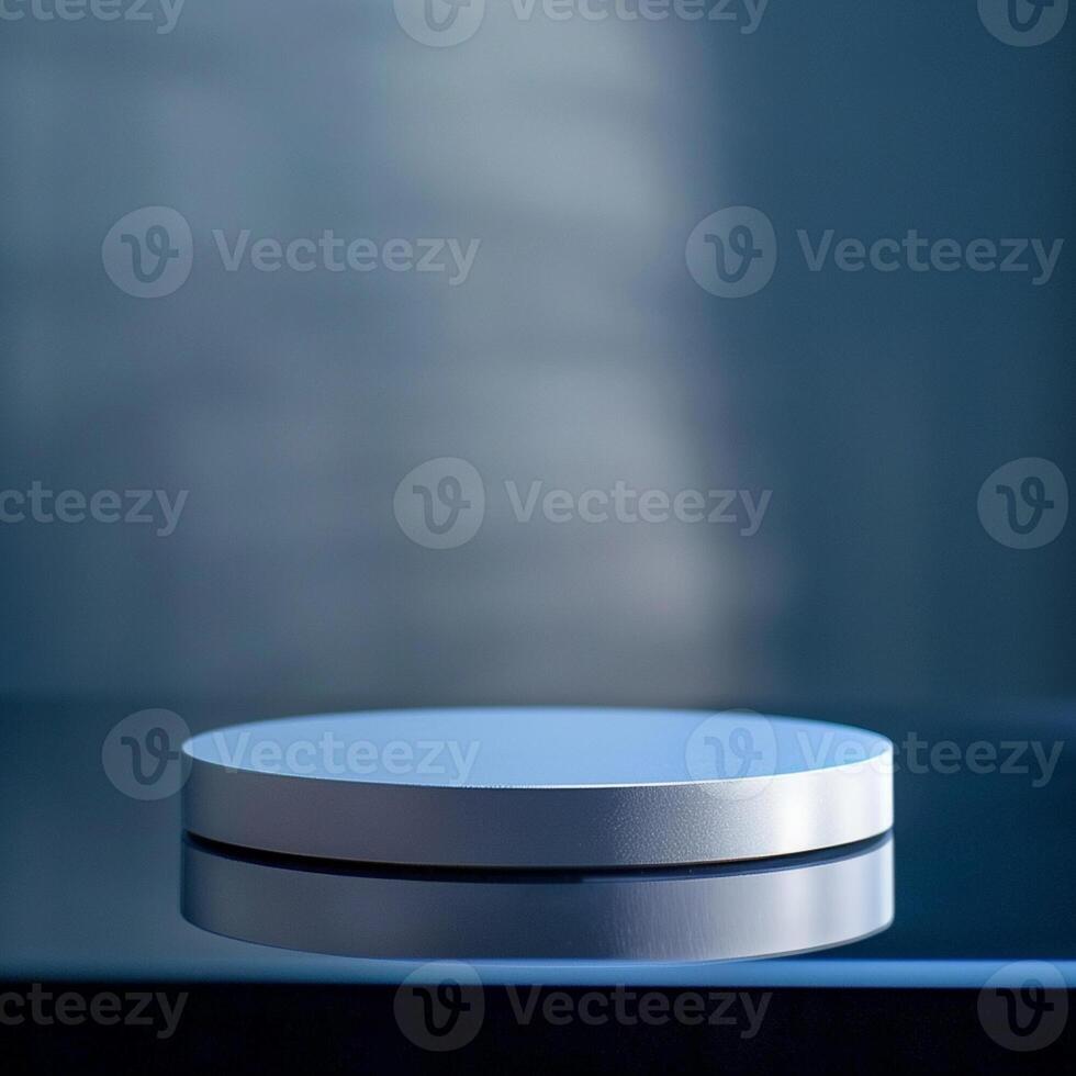 A white circular object sitting on top of a table photo