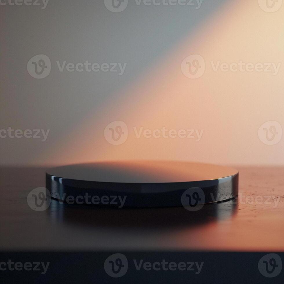 A black object on top of a table photo