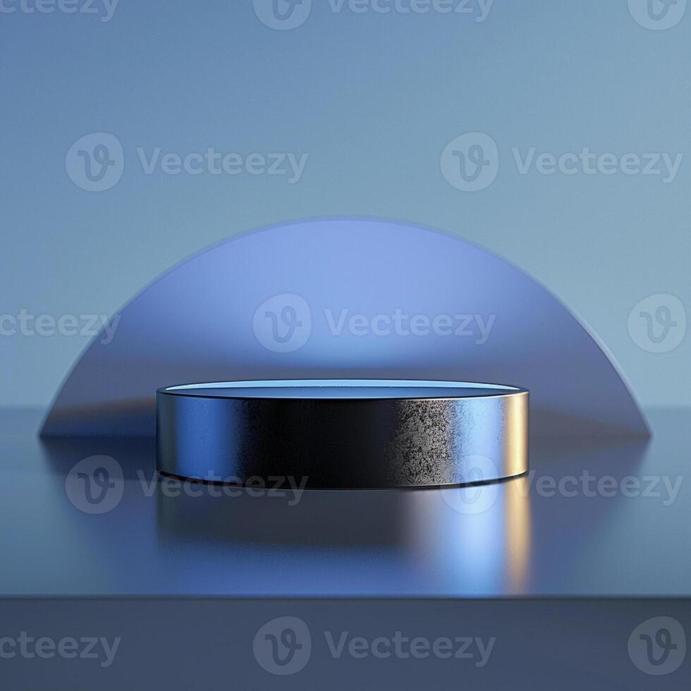 A blue and black object sitting on a table photo