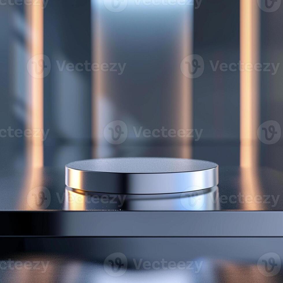 A metal object on a table in a room photo