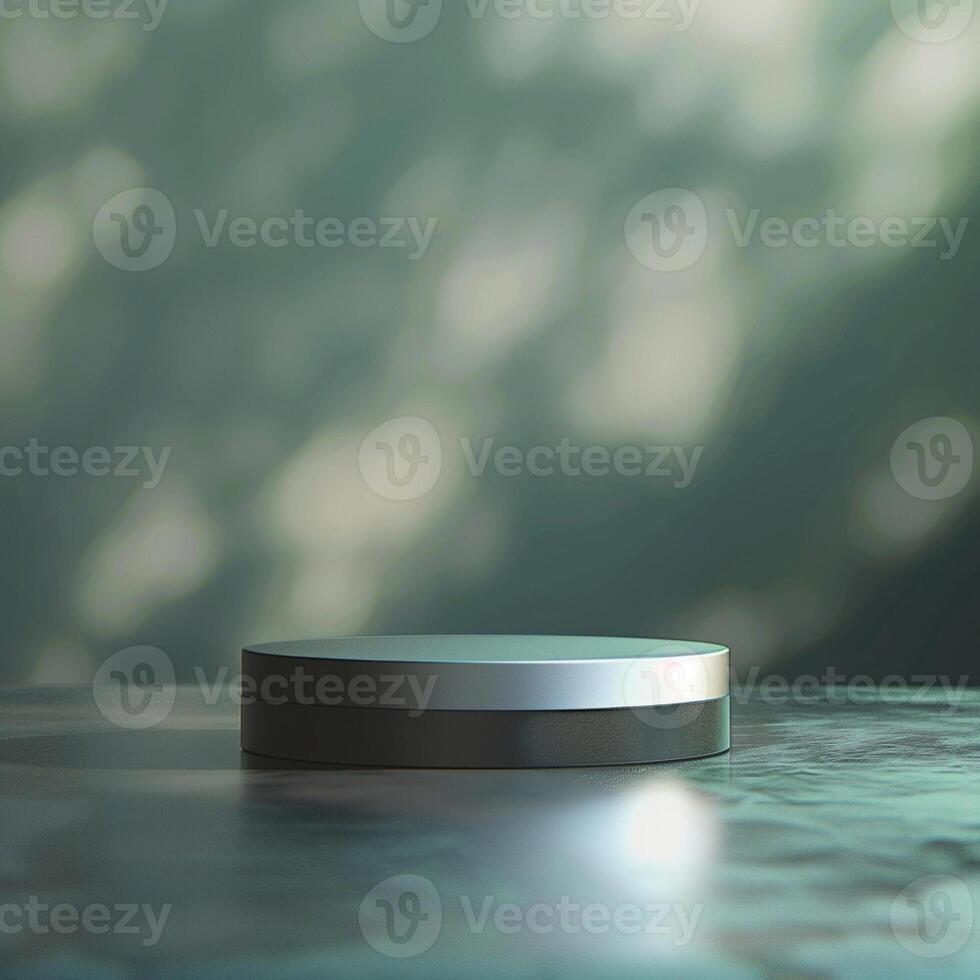 A round object sitting on top of a table photo