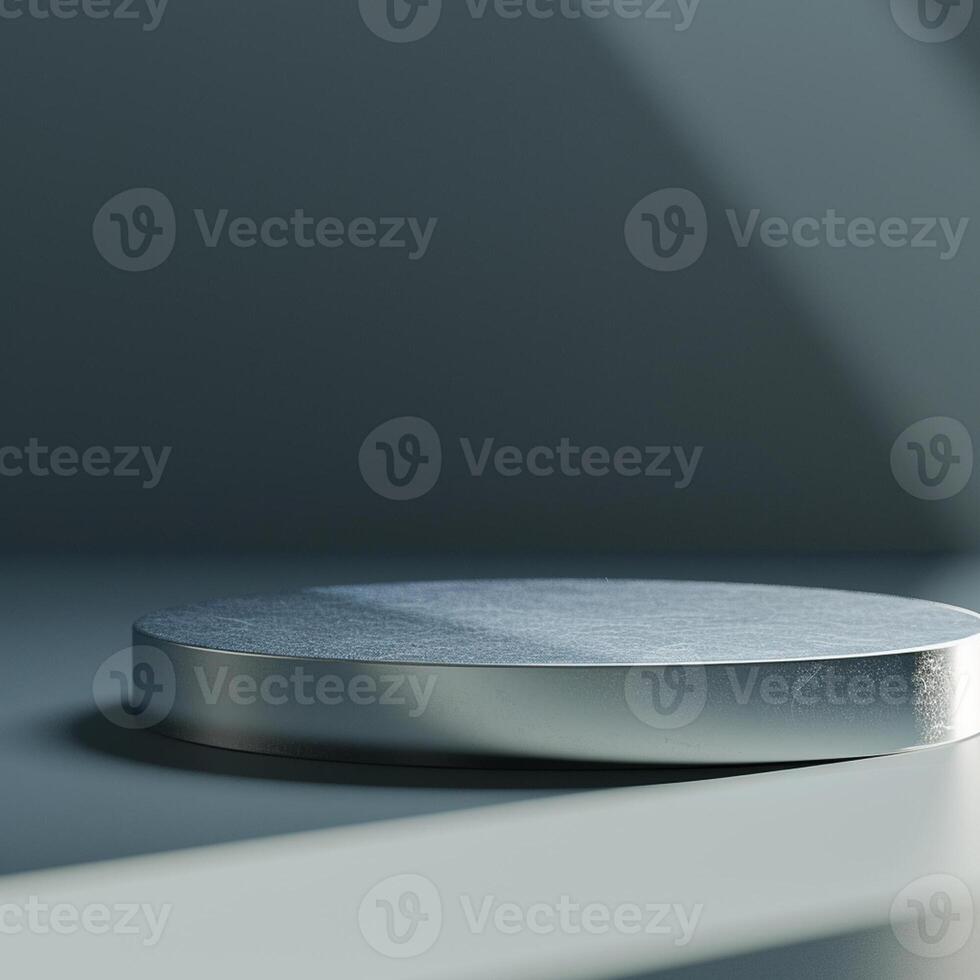 A silver object sitting on top of a table photo