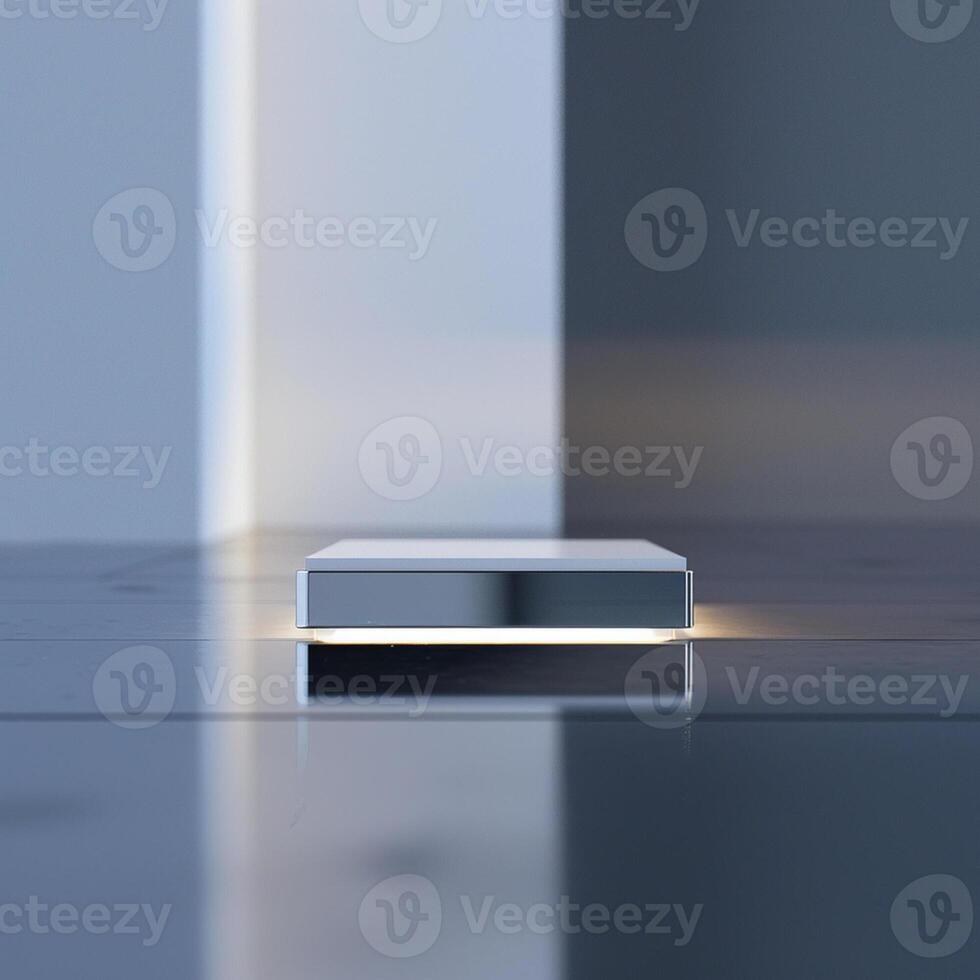 A square object sitting on a table in a room photo