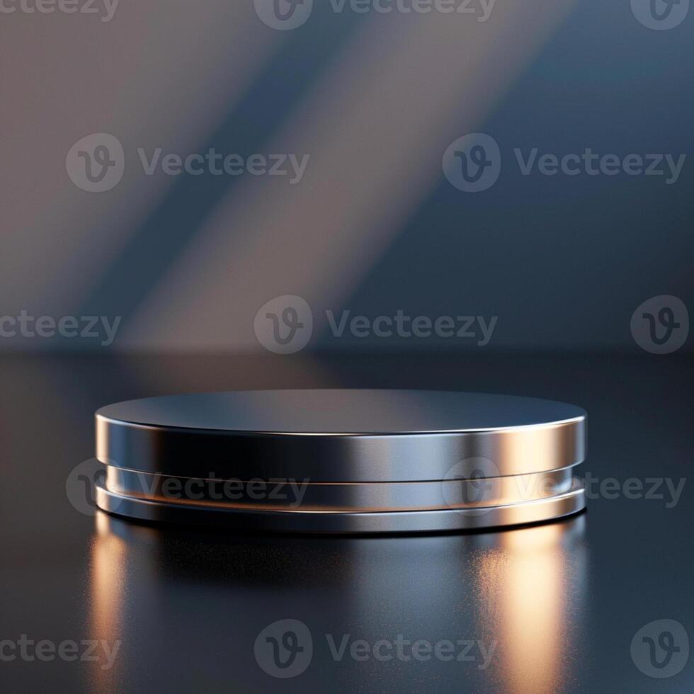 A metal container sitting on a table photo