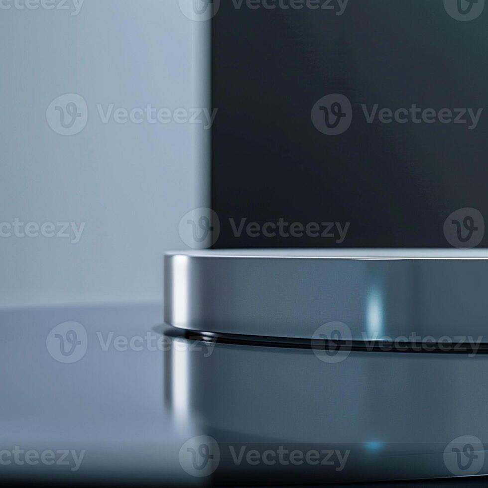 A modern looking circular object on a table photo