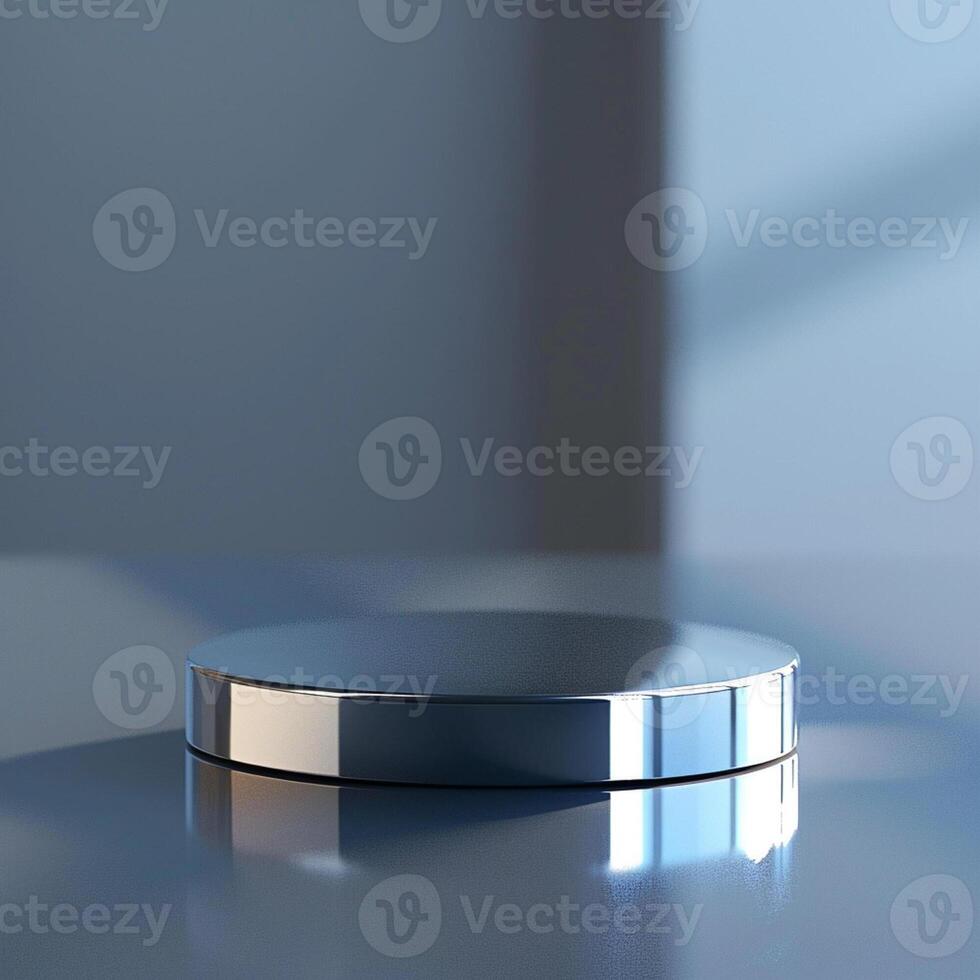 A silver object sitting on a table photo