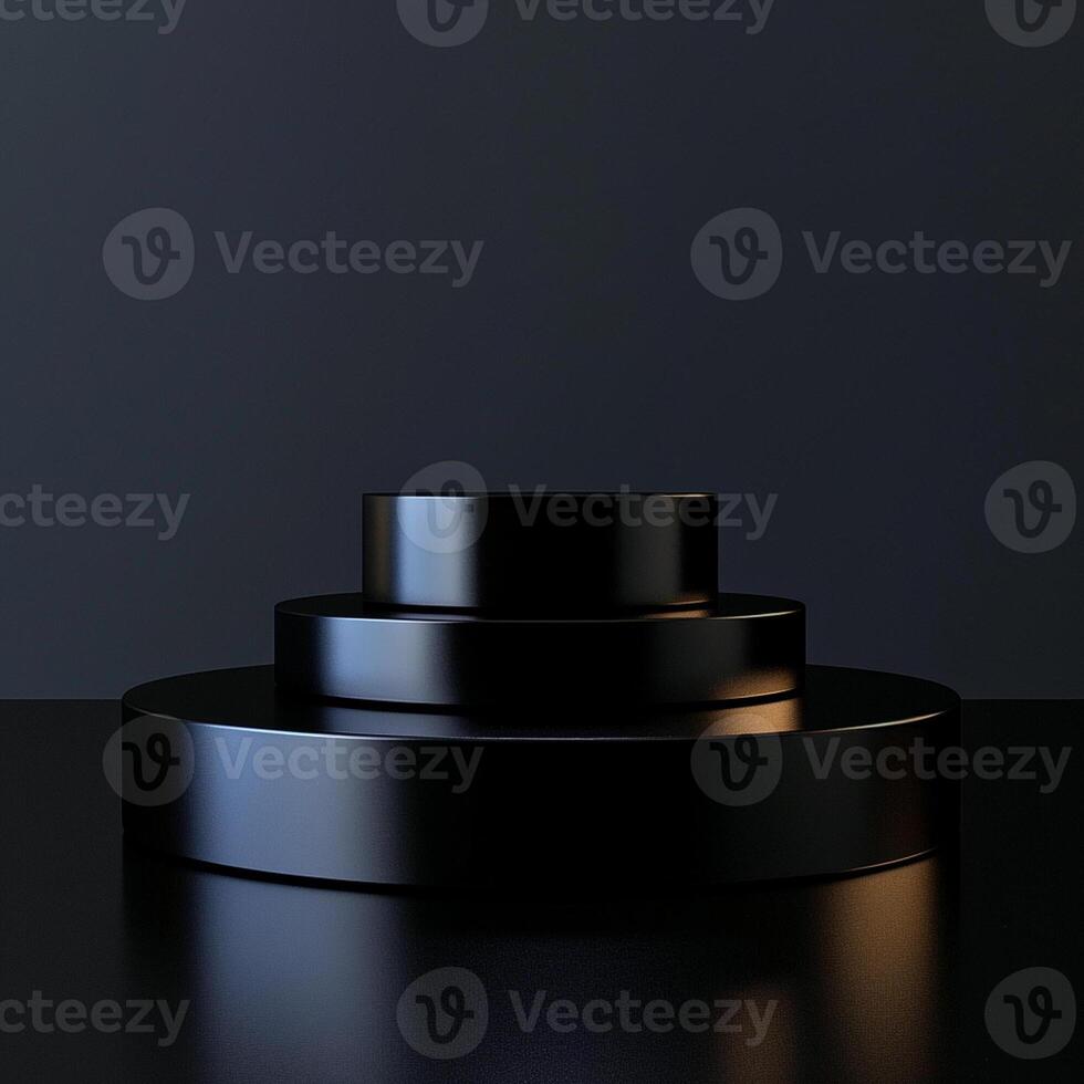 Beautiful Of 3d Realistic Of Empty podium mockup stage realistic for Product Showcase photo