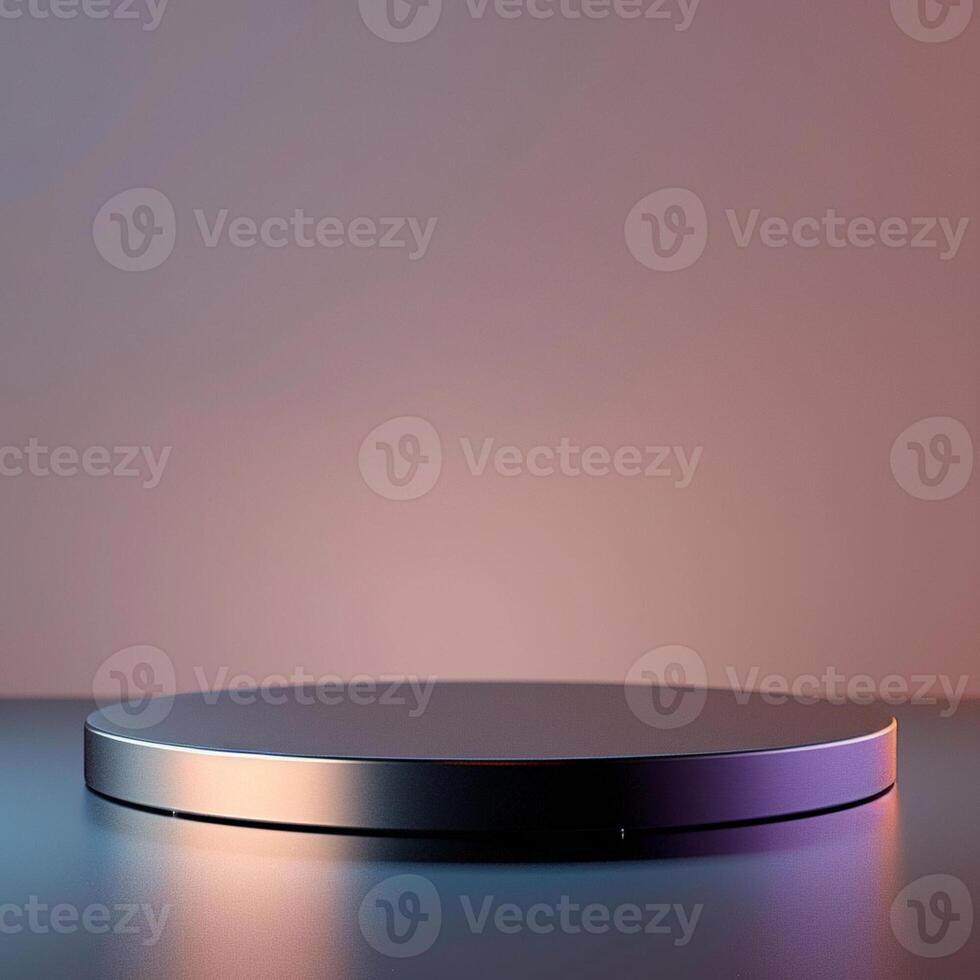 Beautiful Of 3d Realistic Of Empty podium mockup stage realistic for Product Showcase photo