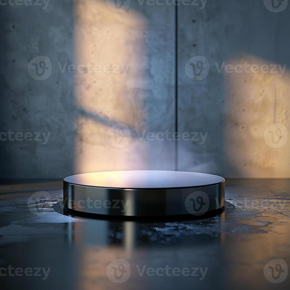 A metal object on a table photo