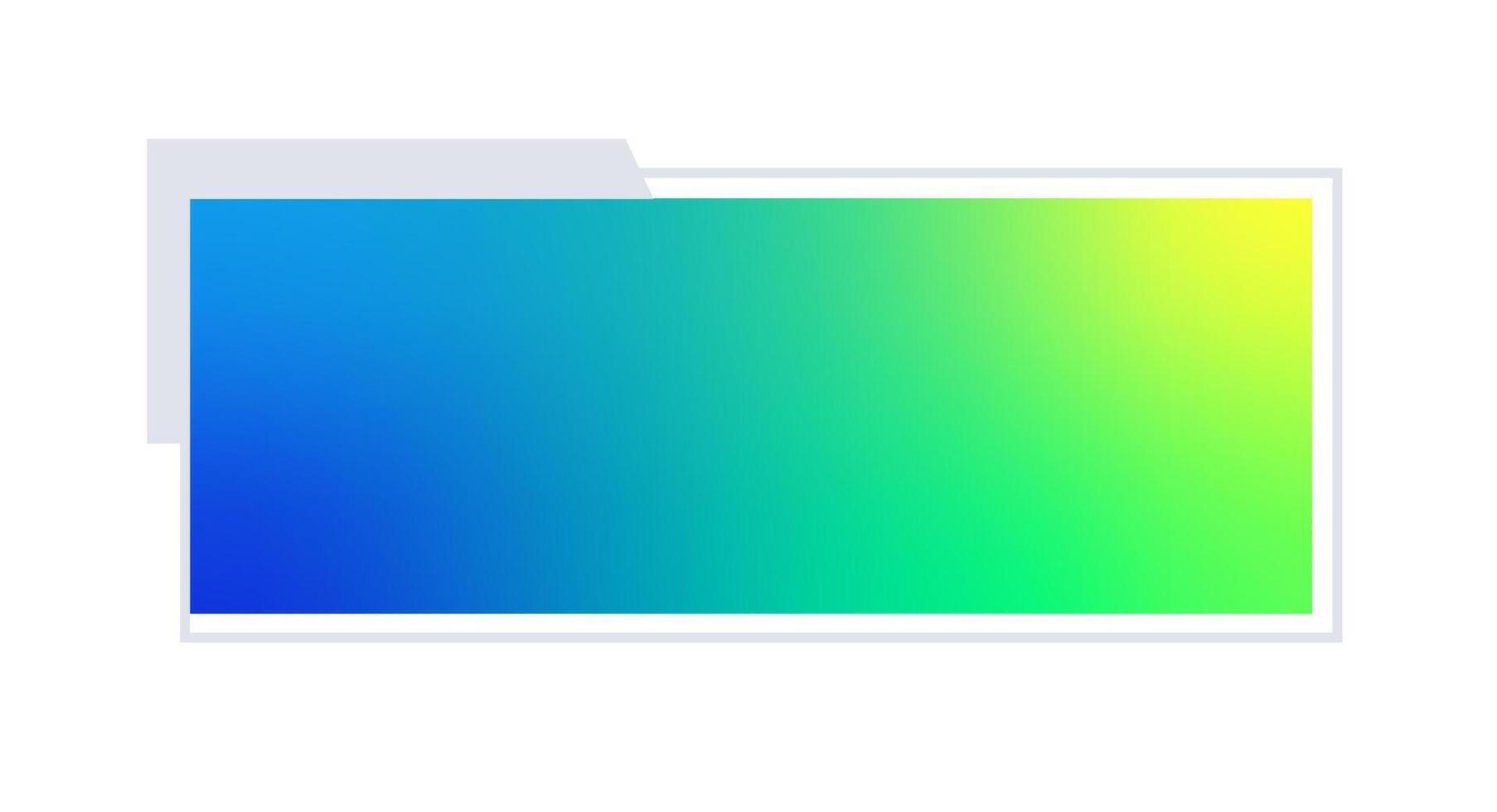 Futuristic element illustration. Colorful lower third overlay. vector