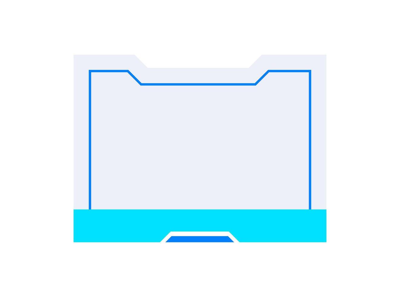 Futuristic element illustration. Colorful lower third overlay. vector