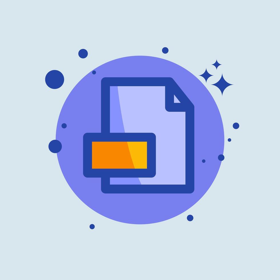 Format flat illustration. File type signs illustration. vector