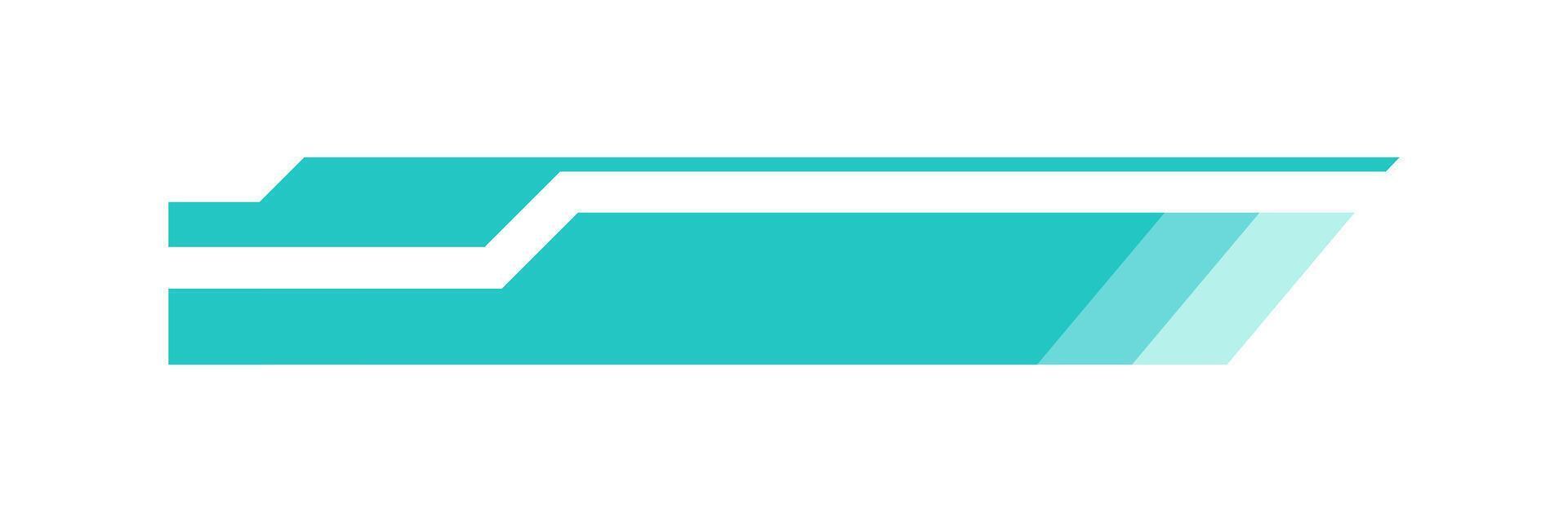 Futuristic lower third interface illustration. overlay element. vector