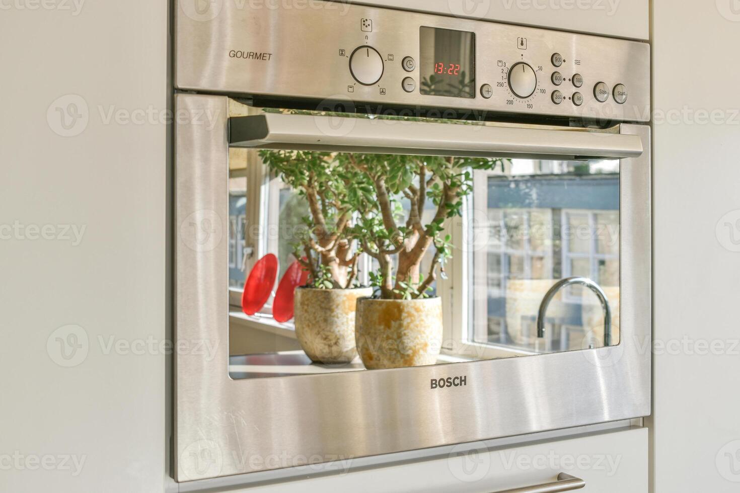 A kitchen with a window photo