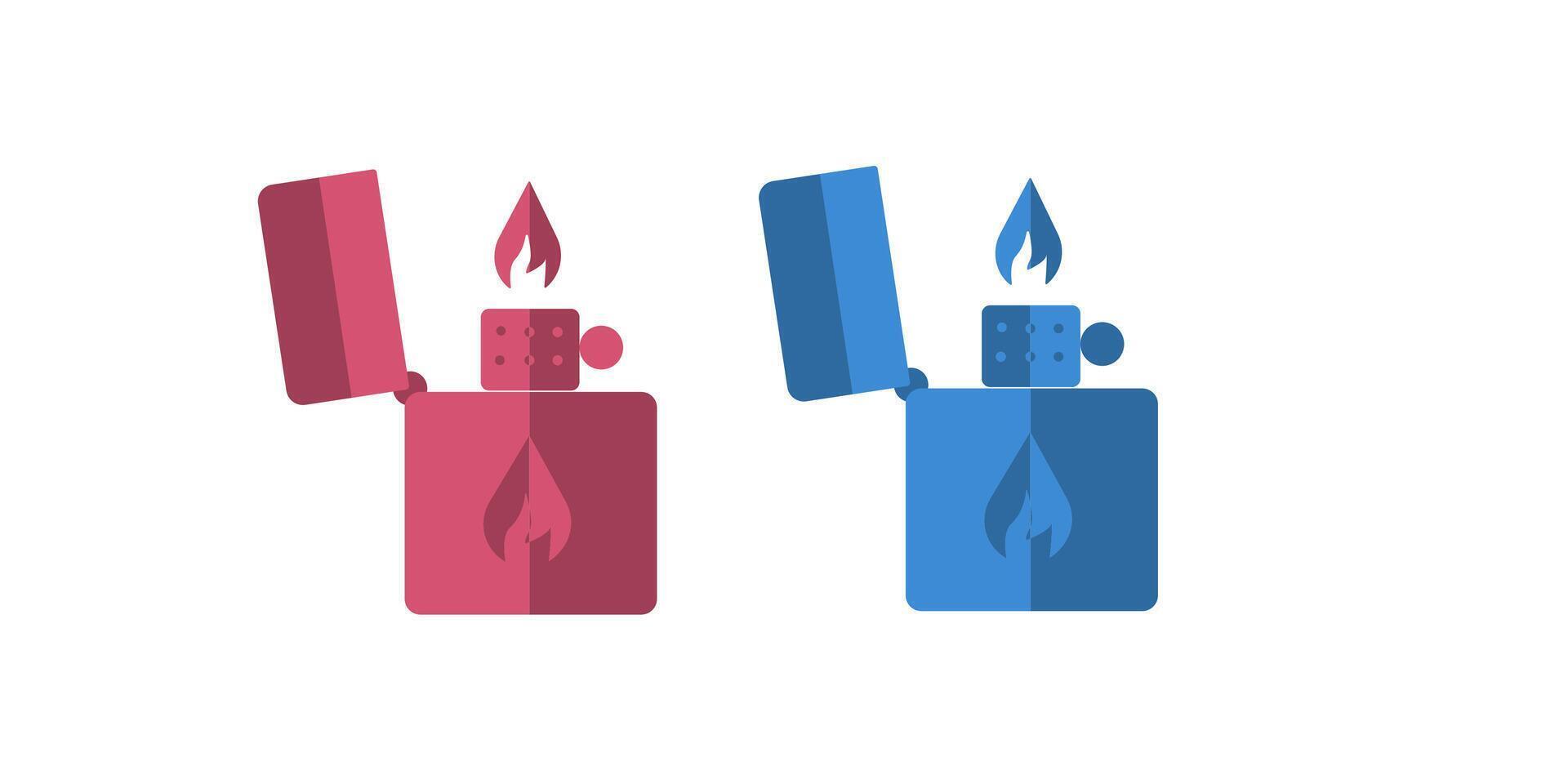Fire lighter outline icon. simple flat trendy style illustration on white background..eps vector