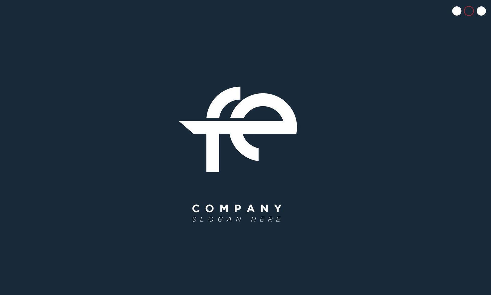 FE Alphabet letters Initials Monogram logo vector