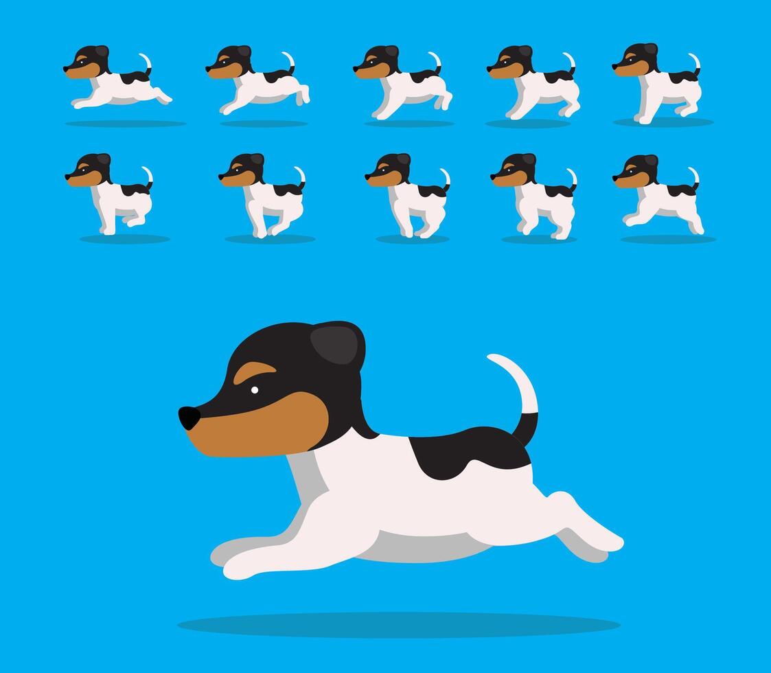 Animal Animation Sequence Dog Brazilian Terrier Cartoon vector