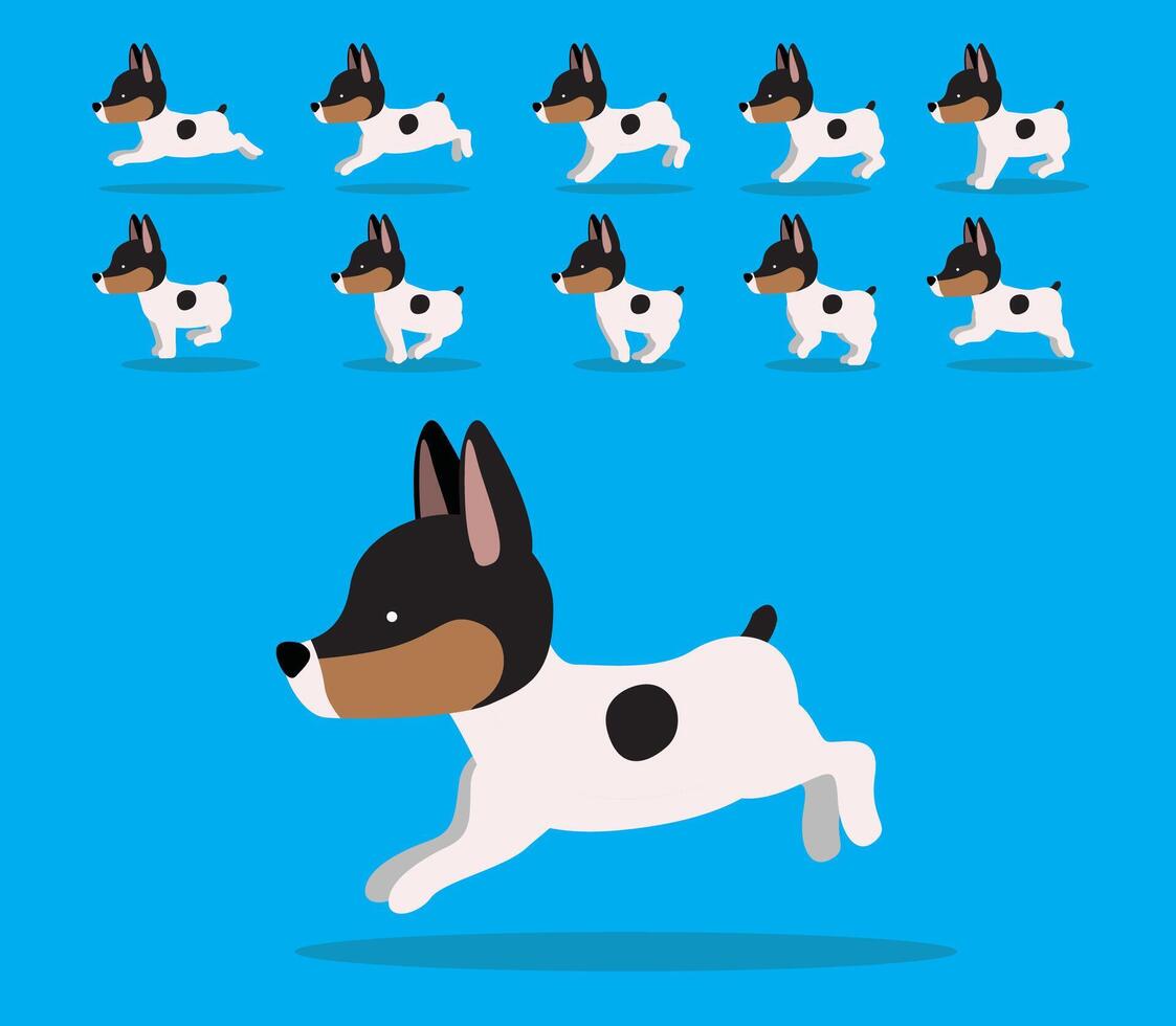 Animal Animation Sequence Dog Toy Fox Terrier Cartoon vector