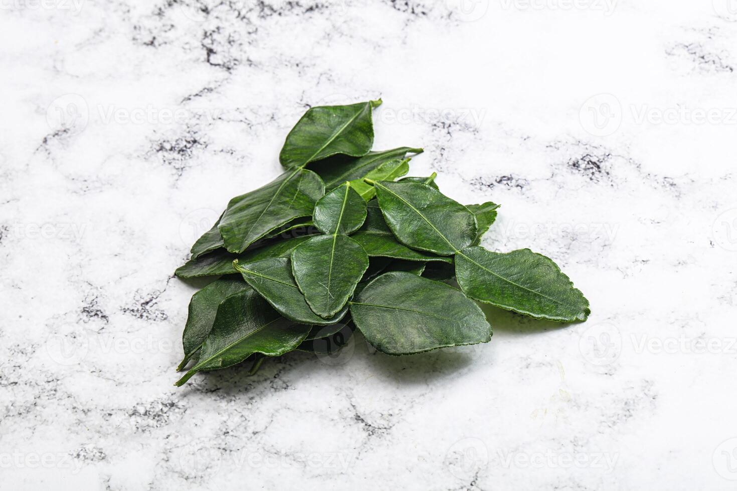 Thai cuisine - Kaffir lime leaves photo